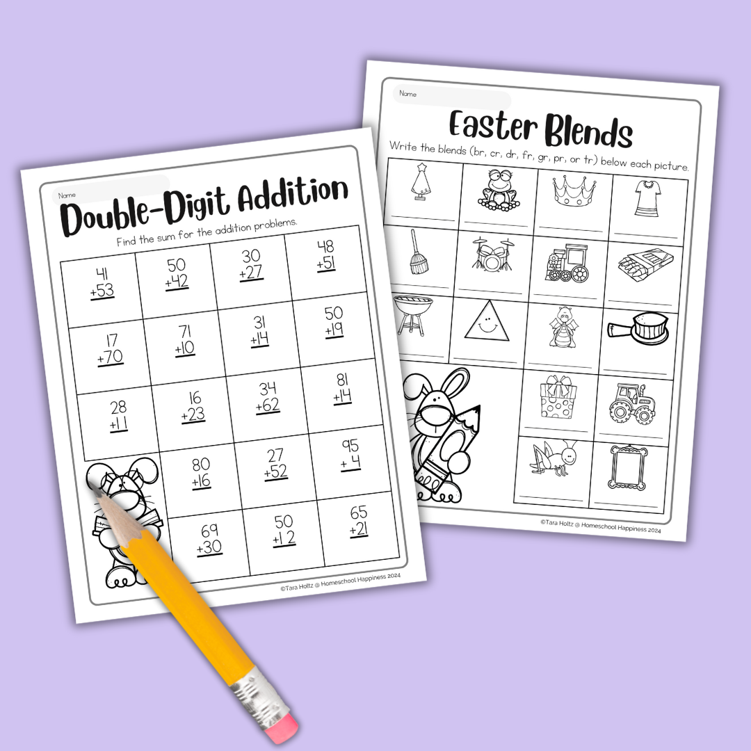 1st Grade Easter Worksheets