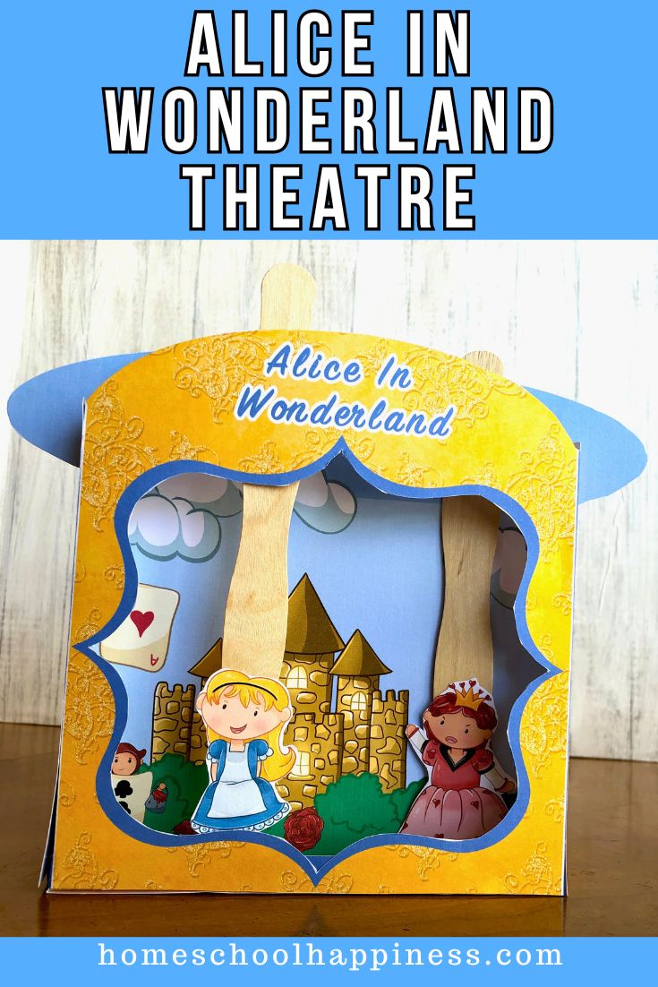 Alice in Wonderland Printable Puppet Theater