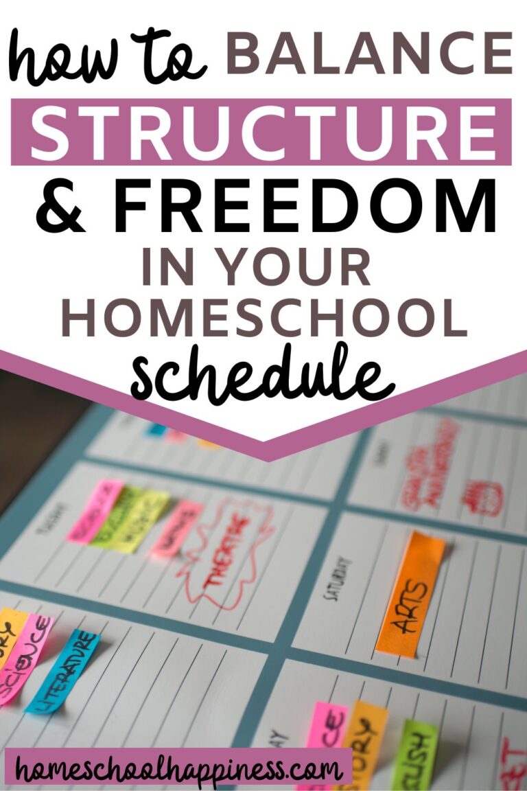Creating a Flexible Homeschool Schedule - Homeschool Happiness