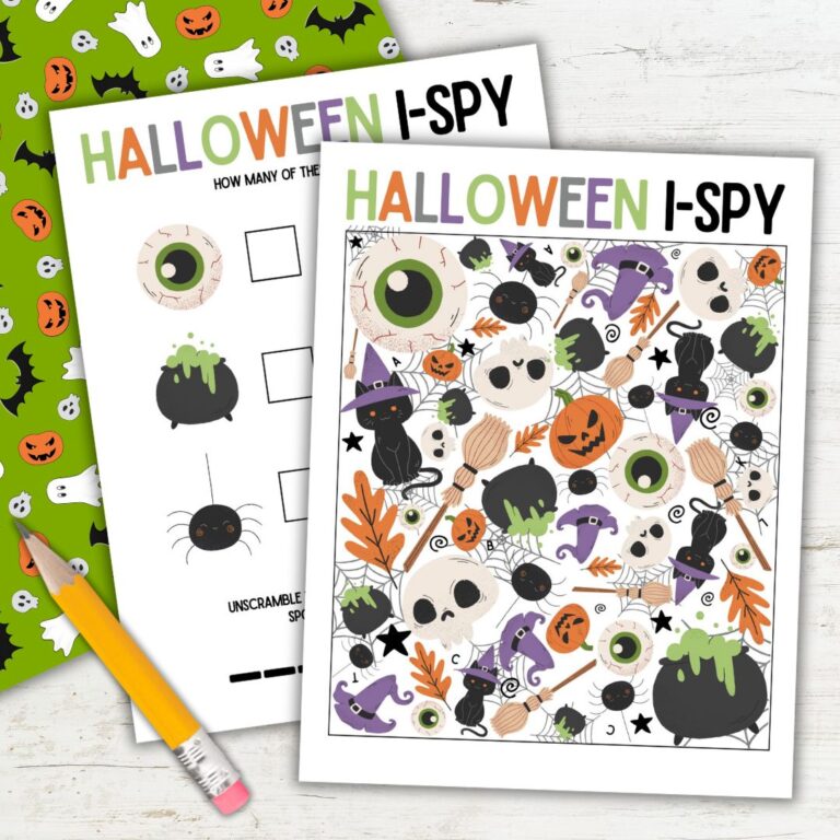 Halloween I Spy Printable