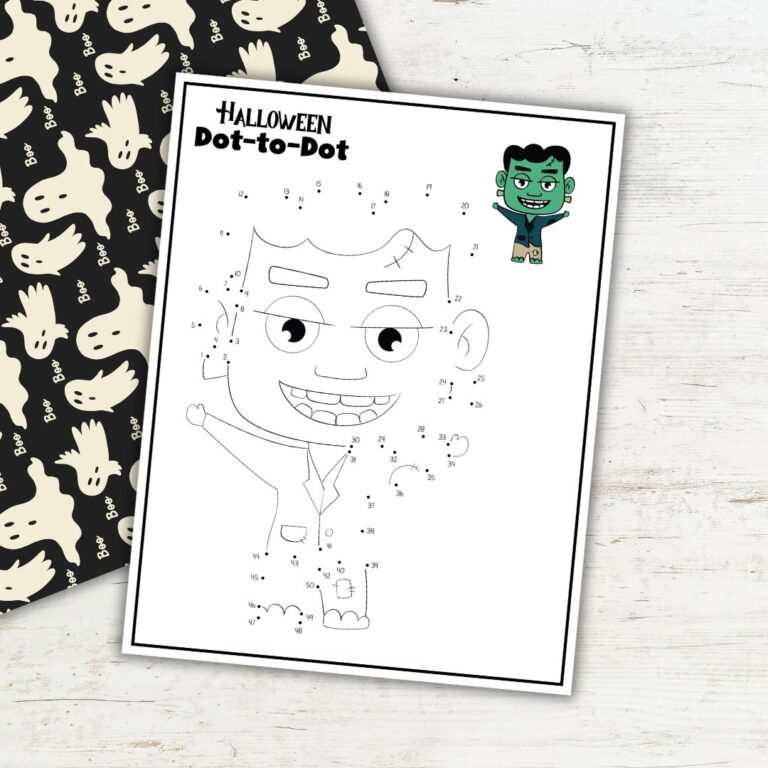 Free Halloween Connect the Dots Printables for Kids