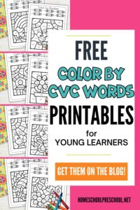 Free Spring CVC Worksheets & Color-by-Code Fun for Kids