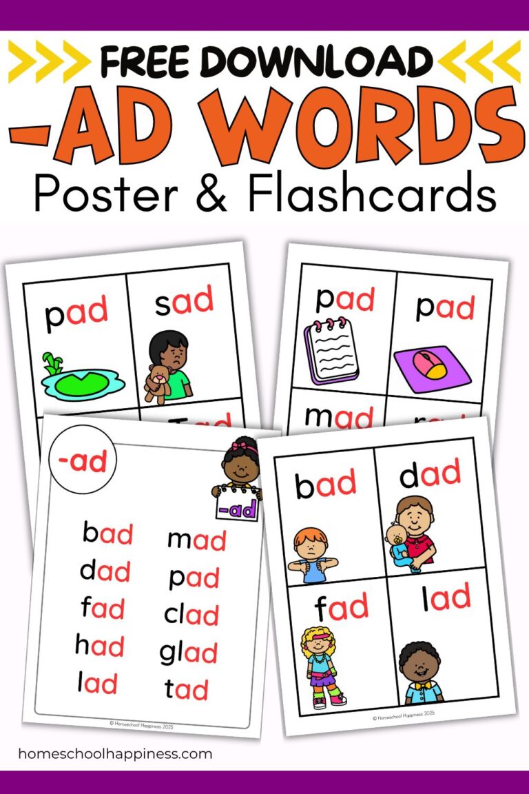 Fun & Free -ad CVC Words Homeschool Worksheets for Kids