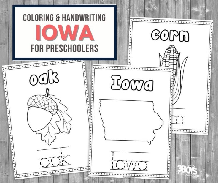Image for Iowa Coloring and Handwriting Worksheets