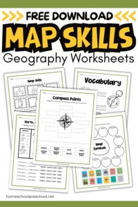 Free Printable Map Skills Worksheets for Homeschool