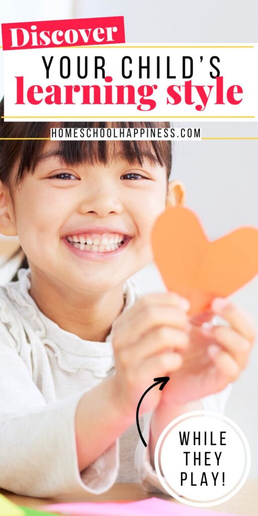 Smiling child holds a heart craft, showing how to discover learning styles through playful summer fun.