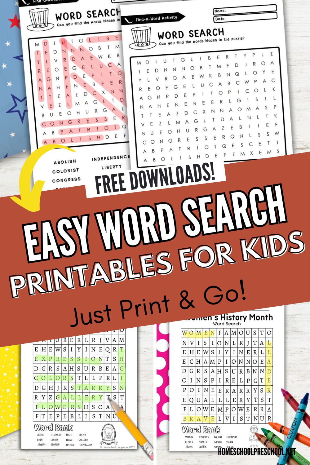 Free Word Search Printable for Kids | Homeschool Fun